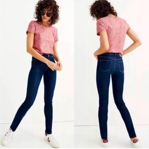 Madewell 9” High-Rise Skinny Jeans Womens DarkWash Everyday Denim Size 25